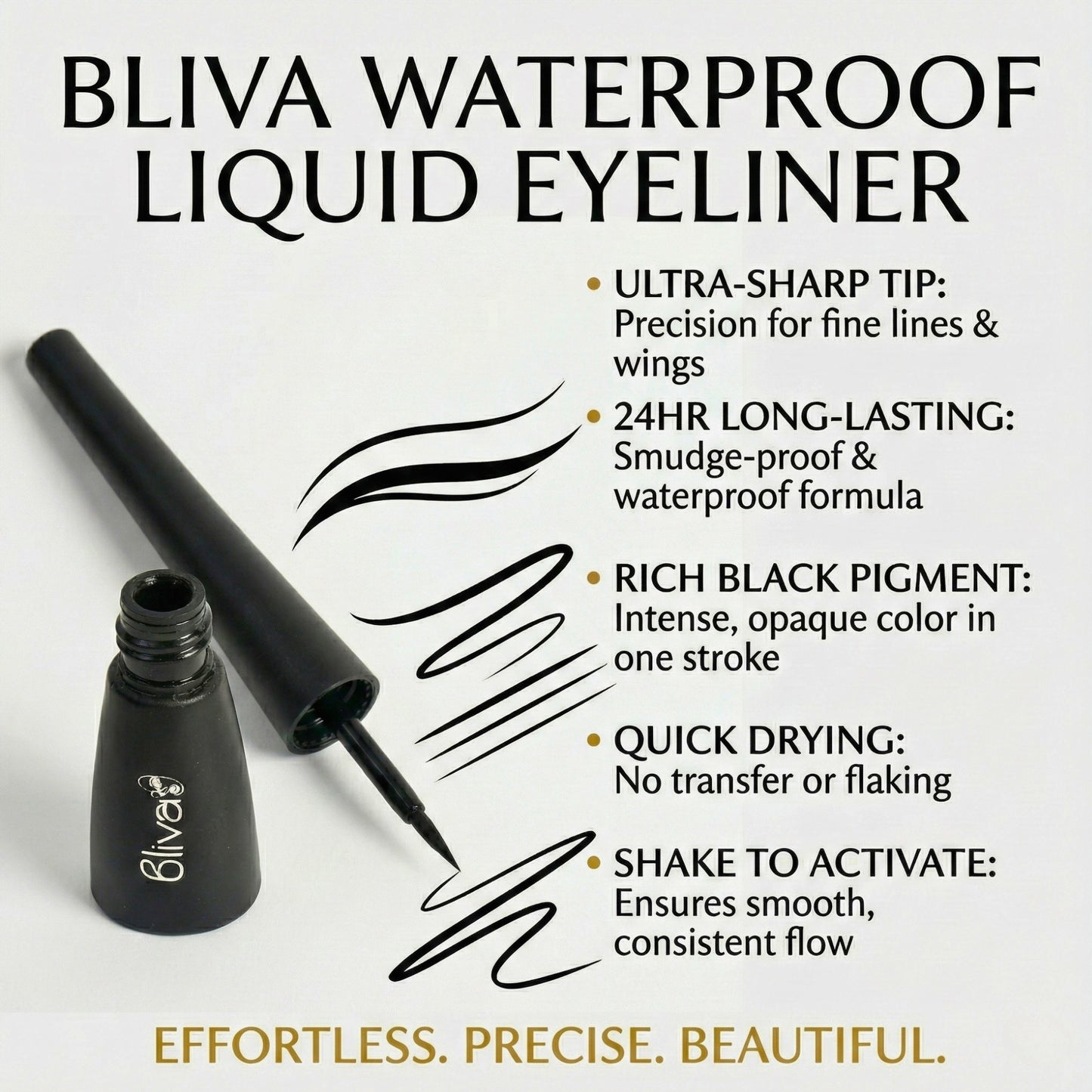 Bliva Midnight Mark Liquid Eye Liner